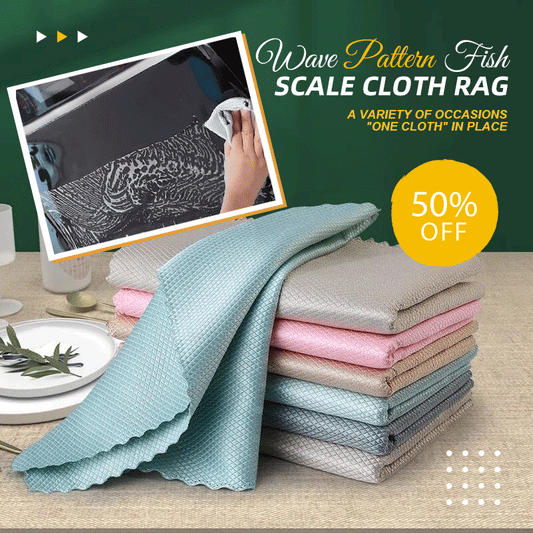 📢📢Buy 2 Get 1 Free !! ⏰Fish scale rag towel