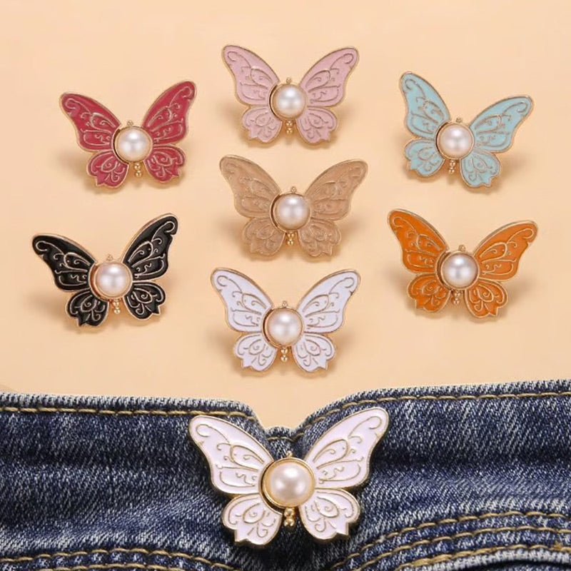 🎀 LIMITED-TIME BUY 1 GET 1 FREE! ✨ Removable Butterfly Waist Buckle – No-Tool, Adjustable, Hourglass Shape 🦋