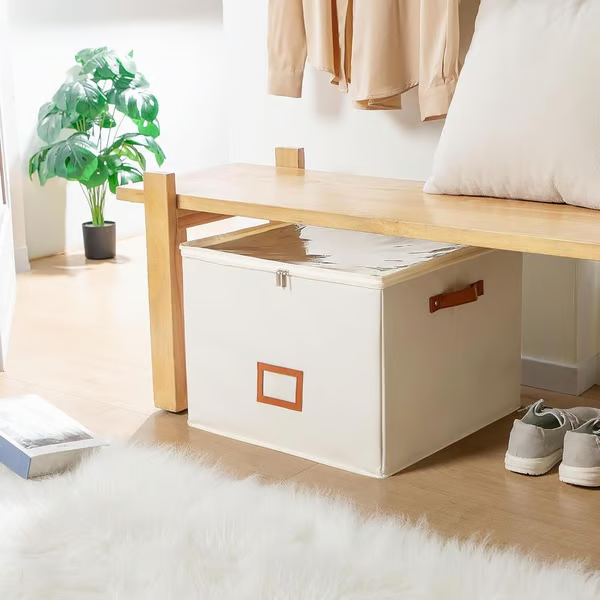 ⏰👟LIMITED TIME 60% OFF:ONLY £11.99!‼️Fabric Shoe Organizer Storage Box – Foldable, Large Capacity, Dustproof & Breathable for Closet & Bedroom 🧺✨