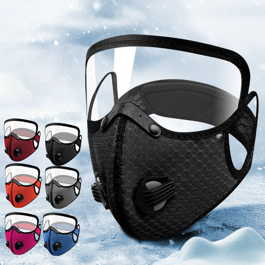 🏍️40% OFF! ✨ Windproof Motorcycle Mask & Goggles – Anti-UV, 5-Layer Filter, Adjustable 🔧