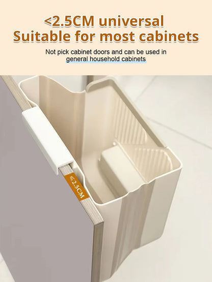 🍃Eco-friendly and practical👍Folding Hanging Kitchen Waste Trash Can