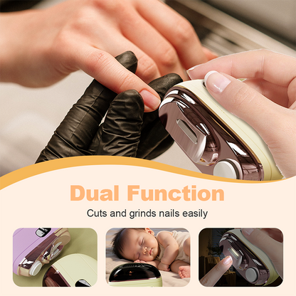 💗LAST DAY SALE 49% OFF⚡50K+ SOLD💕🌟2-in-1 Safe Electric Nail Clipper