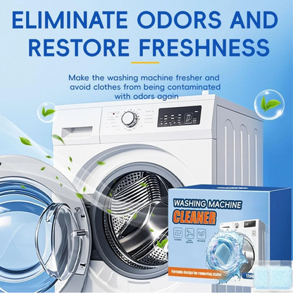 🧼50% OFF NOW ! ✨Washing Machine Cleaner Tablets – Deep Cleaning Deodorizing Descaler Tablets for Front‑Load & Top‑Load Washing Machines