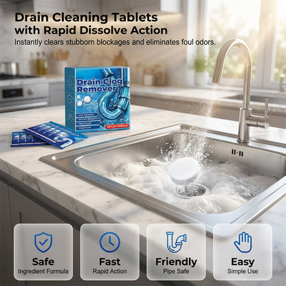 📢📢BUY 2 GET 3 FREE⏰Effervescent Drain Clog Remover Tablets🫧🧼