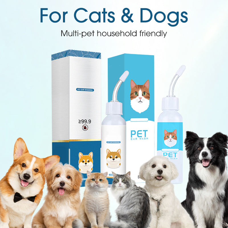 🐶🐱 Ear cleaner, Relieves itching in dogs & cats