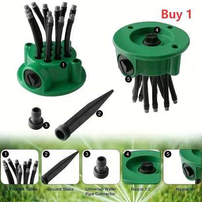 🚿360° dekking precisie tuinberegeningssproeier