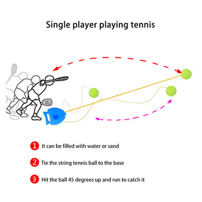🎾 Portable Solo Tennis Trainer Rebounder – Improve Your Game Anywhere, Anytime 💪✨