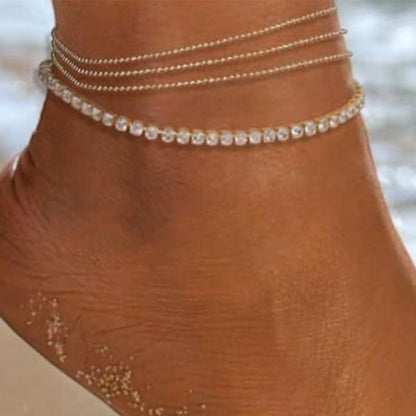 🎁New Arrivals 49% OFF💥Dainty Layered Waterproof Anklet