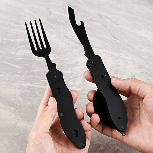 [Practical Gift] 4-In-1 Outdoor Folding Multifunctional Tableware