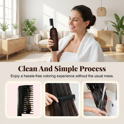💥 Natural Plant-Derived Gentle Hair Color – Gray Coverage, Long-Lasting, Easy Apply ✨