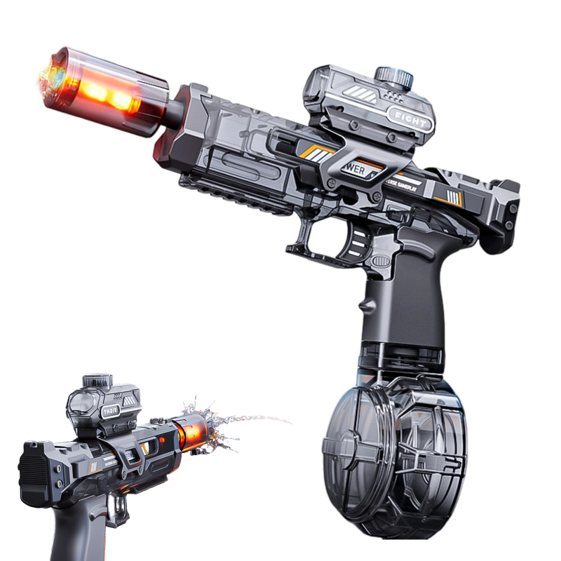 📢📢40% OFF⏰ Electric High Pressure Water Gun – Light-Up, Rechargeable, Powerful 🔦