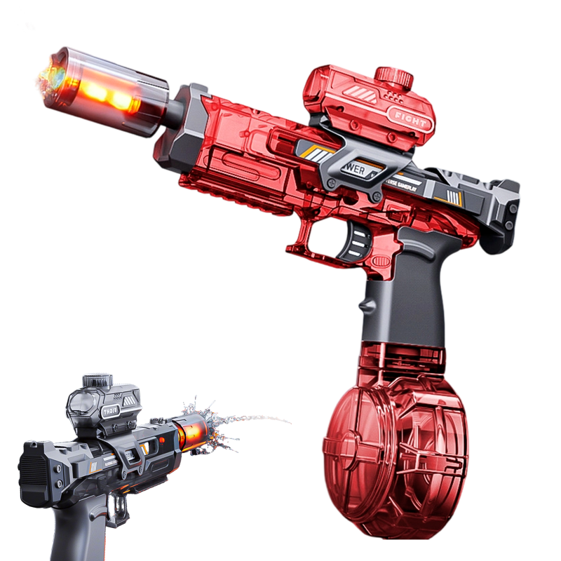 📢📢40% OFF⏰ Electric High Pressure Water Gun – Light-Up, Rechargeable, Powerful 🔦