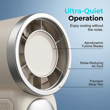 ✨Turbo Handheld Fan – LED Display, 6 Speeds, 3000mAh🔋