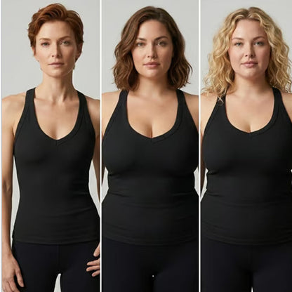 ✨ 49% OFF TODAY! 🧺 Women's Slim-Fit Padded Tank Top ✨ Built-In Support, Flattering Fit & All-Day Comfort