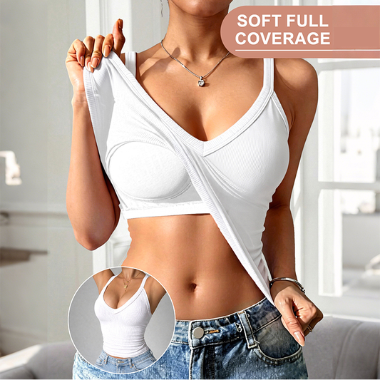 ✨ 49% OFF TODAY! 🧺 Women's Slim-Fit Padded Tank Top ✨ Built-In Support, Flattering Fit & All-Day Comfort
