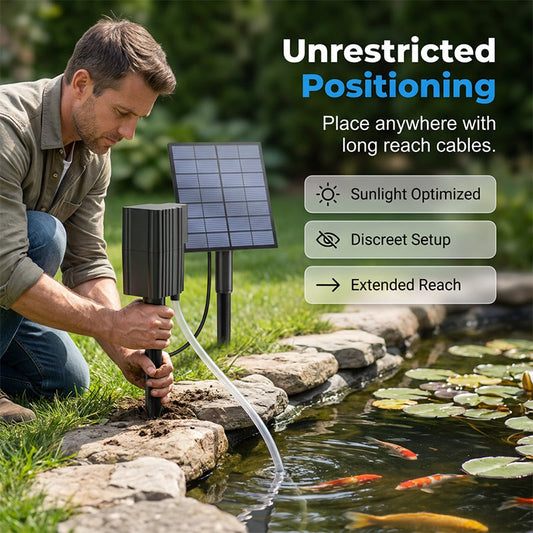 ☀️Solar Pond Aerator with Air Pump