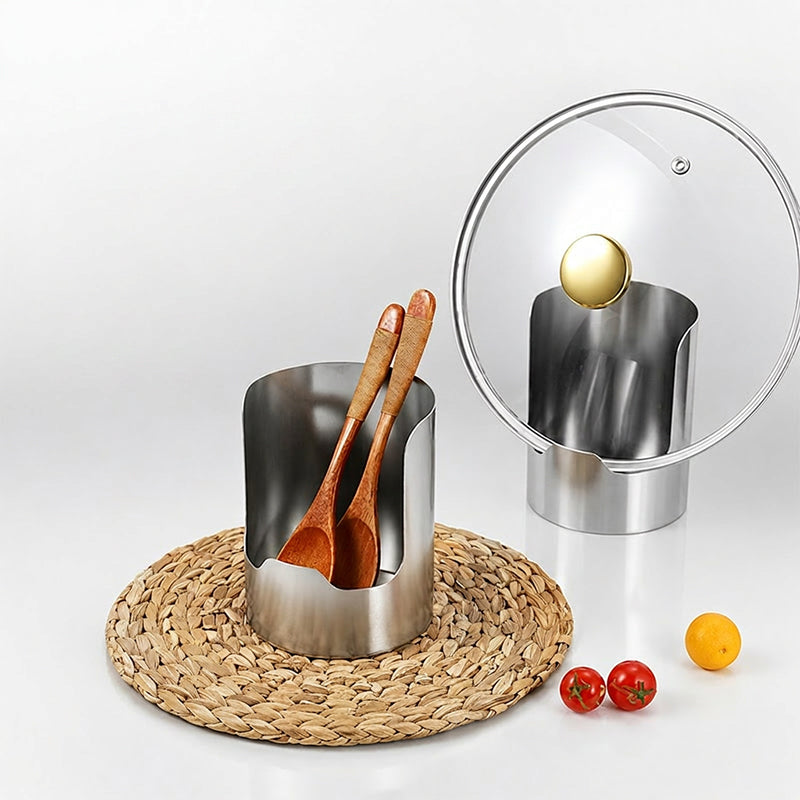 🍳🧑‍🍳49% OFF! Multi-Functional Kitchen Utensil Holder – Holds pot lids, spatulas & cutting boards. Thickened stainless steel, space‑saving. 🛡️✨