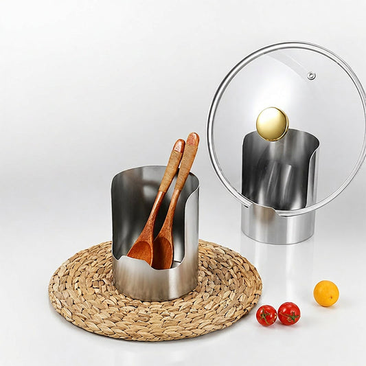 🍳🧑‍🍳49% OFF! Multi-Functional Kitchen Utensil Holder – Holds pot lids, spatulas & cutting boards. Thickened stainless steel, space‑saving. 🛡️✨