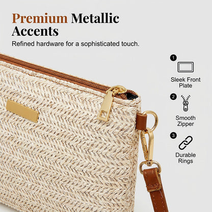 👜Women's Woven Straw Shoulder Clutch Bag
