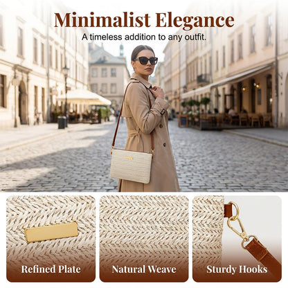 👜Women's Woven Straw Shoulder Clutch Bag