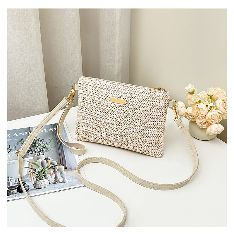 👜Women's Woven Straw Shoulder Clutch Bag