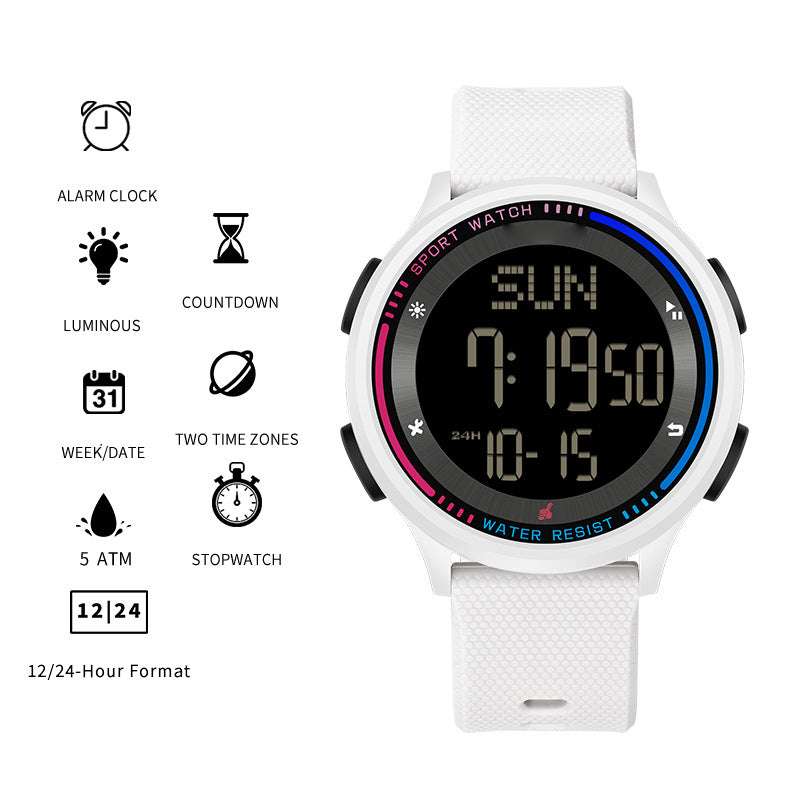 ⌚ LIMITED-TIME 49% OFF! 💥 Ultra-Thin Waterproof Digital Sports Watch – 50M Waterproof, Luminous Display, Shock Resistant ✨