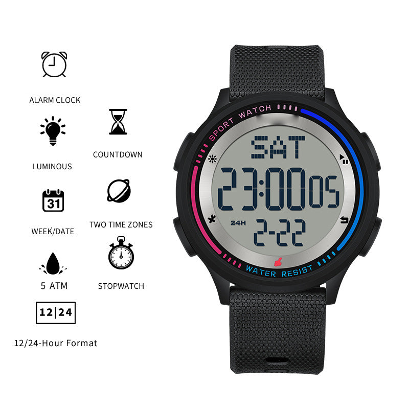 ⌚ LIMITED-TIME 49% OFF! 💥 Ultra-Thin Waterproof Digital Sports Watch – 50M Waterproof, Luminous Display, Shock Resistant ✨
