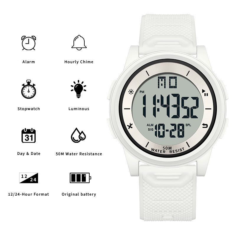 ⌚ LIMITED-TIME 49% OFF! 💥 Ultra-Thin Waterproof Digital Sports Watch – 50M Waterproof, Luminous Display, Shock Resistant ✨
