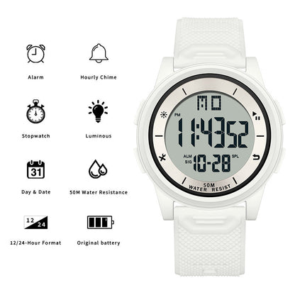⌚ LIMITED-TIME 49% OFF! 💥 Ultra-Thin Waterproof Digital Sports Watch – 50M Waterproof, Luminous Display, Shock Resistant ✨