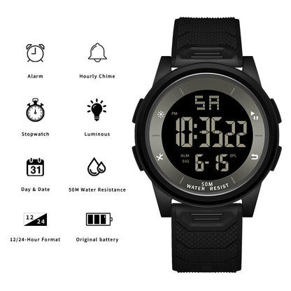 ⌚ LIMITED-TIME 49% OFF! 💥 Ultra-Thin Waterproof Digital Sports Watch – 50M Waterproof, Luminous Display, Shock Resistant ✨