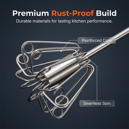 🥚 BUY 2 GET 1 FREE! 🔥Stainless Steel Semi-Automatic Hand Egg Beater – Fast & durable – Perfect for eggs, batter or cream – smooth whisking without effort 🍳