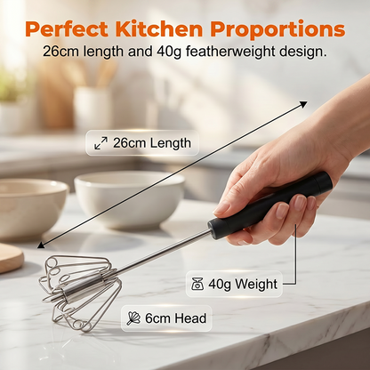 🥚 BUY 2 GET 1 FREE! 🔥Stainless Steel Semi-Automatic Hand Egg Beater – Fast & durable – Perfect for eggs, batter or cream – smooth whisking without effort 🍳
