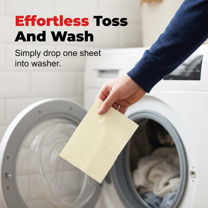 🔥💥 Deep Cleaning Laundry Whitening Sheets ✨🧺 Powerful Stain Remover Brightening Fabric Laundry Cleaning Sheets