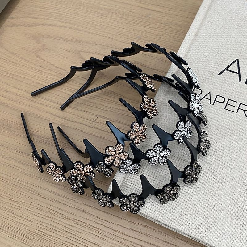 🎁New Arrival 49% OFF💥Wavy Crystal Headband Set - Lightweight Non-Slip Girly Feminine Hair Accessory, Sparkling Crystal-Accented Wave-Shape Band for Weddings & Everyday Wear, Girly Feminine Items