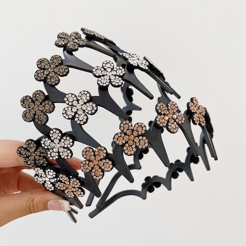 🎁New Arrival 49% OFF💥Wavy Crystal Headband Set - Lightweight Non-Slip Girly Feminine Hair Accessory, Sparkling Crystal-Accented Wave-Shape Band for Weddings & Everyday Wear, Girly Feminine Items