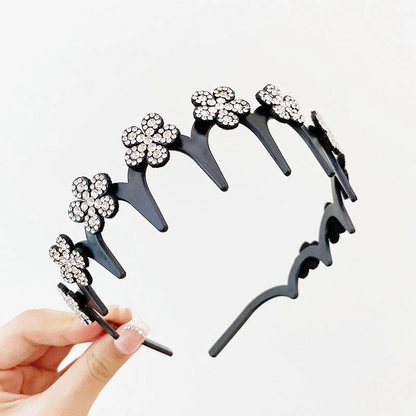🎁New Arrival 49% OFF💥Wavy Crystal Headband Set - Lightweight Non-Slip Girly Feminine Hair Accessory, Sparkling Crystal-Accented Wave-Shape Band for Weddings & Everyday Wear, Girly Feminine Items