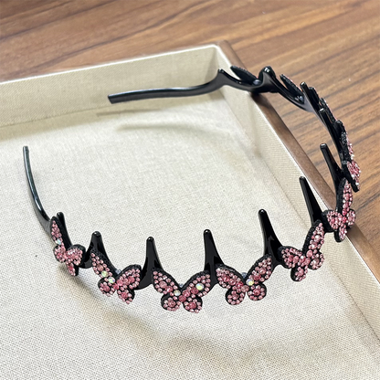 🎁New Arrival 49% OFF💥Wavy Crystal Headband Set - Lightweight Non-Slip Girly Feminine Hair Accessory, Sparkling Crystal-Accented Wave-Shape Band for Weddings & Everyday Wear, Girly Feminine Items