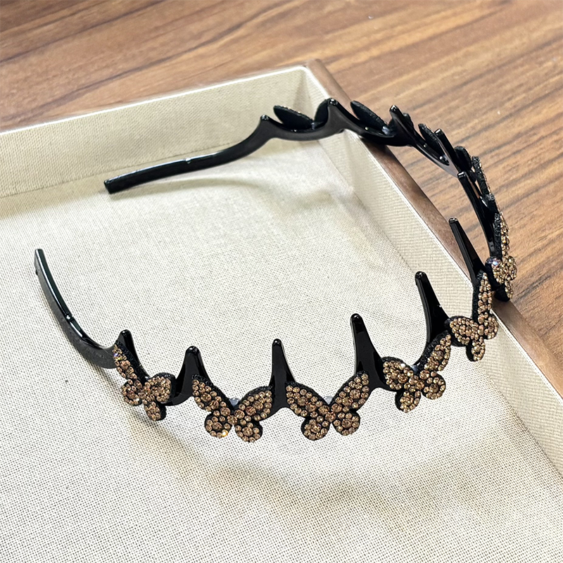 🎁New Arrival 49% OFF💥Wavy Crystal Headband Set - Lightweight Non-Slip Girly Feminine Hair Accessory, Sparkling Crystal-Accented Wave-Shape Band for Weddings & Everyday Wear, Girly Feminine Items