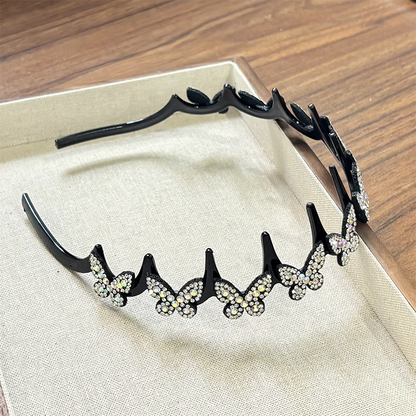 🎁New Arrival 49% OFF💥Wavy Crystal Headband Set - Lightweight Non-Slip Girly Feminine Hair Accessory, Sparkling Crystal-Accented Wave-Shape Band for Weddings & Everyday Wear, Girly Feminine Items