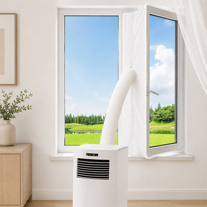 🪟 Universal AC Window Seal Kit with 2 Zipper Doors