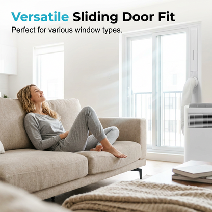 🪟 Universal AC Window Seal Kit with 2 Zipper Doors