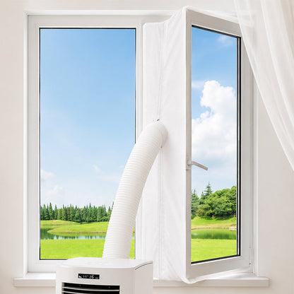 🪟 Universal AC Window Seal Kit with 2 Zipper Doors