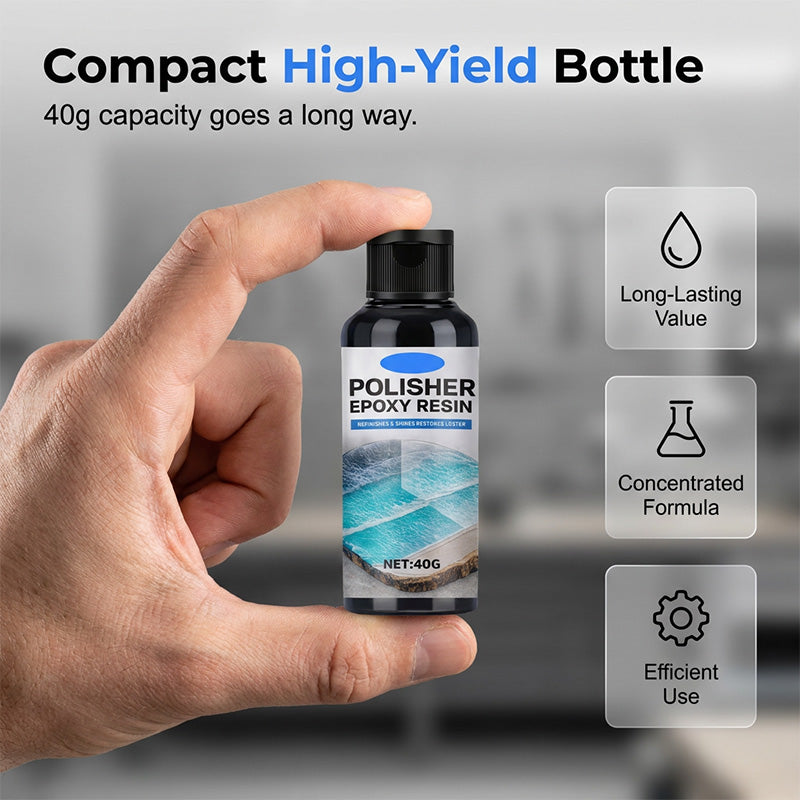 🥳2026 HOT SALE🥳🎉BUY MORE GET MORE FREE🎁 Epoxy Resin Polish – Restores dull resin to crystal‑clear high gloss. Removes scratches & haze. Effortless hand polish! 🎨🌟