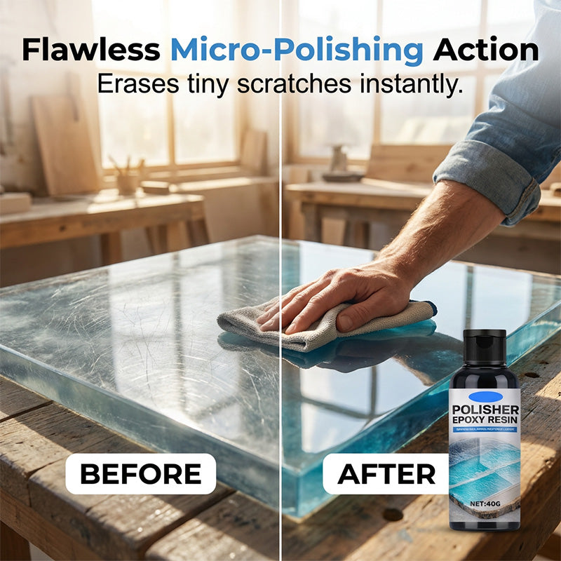 🥳2026 HOT SALE🥳🎉BUY MORE GET MORE FREE🎁 Epoxy Resin Polish – Restores dull resin to crystal‑clear high gloss. Removes scratches & haze. Effortless hand polish! 🎨🌟