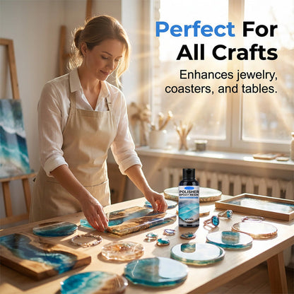 🥳2026 HOT SALE🥳🎉BUY MORE GET MORE FREE🎁 Epoxy Resin Polish – Restores dull resin to crystal‑clear high gloss. Removes scratches & haze. Effortless hand polish! 🎨🌟