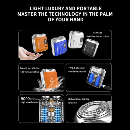 🪒 49% OFF NOW!🔥 Portable Mini Electric Shaver for Men