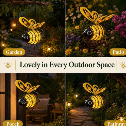 🐝 Solar Powered Hanging Bee Garden Light