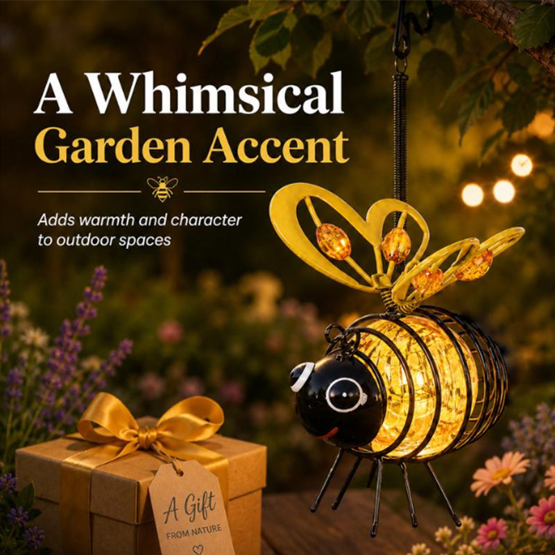 🐝 Solar Powered Hanging Bee Garden Light