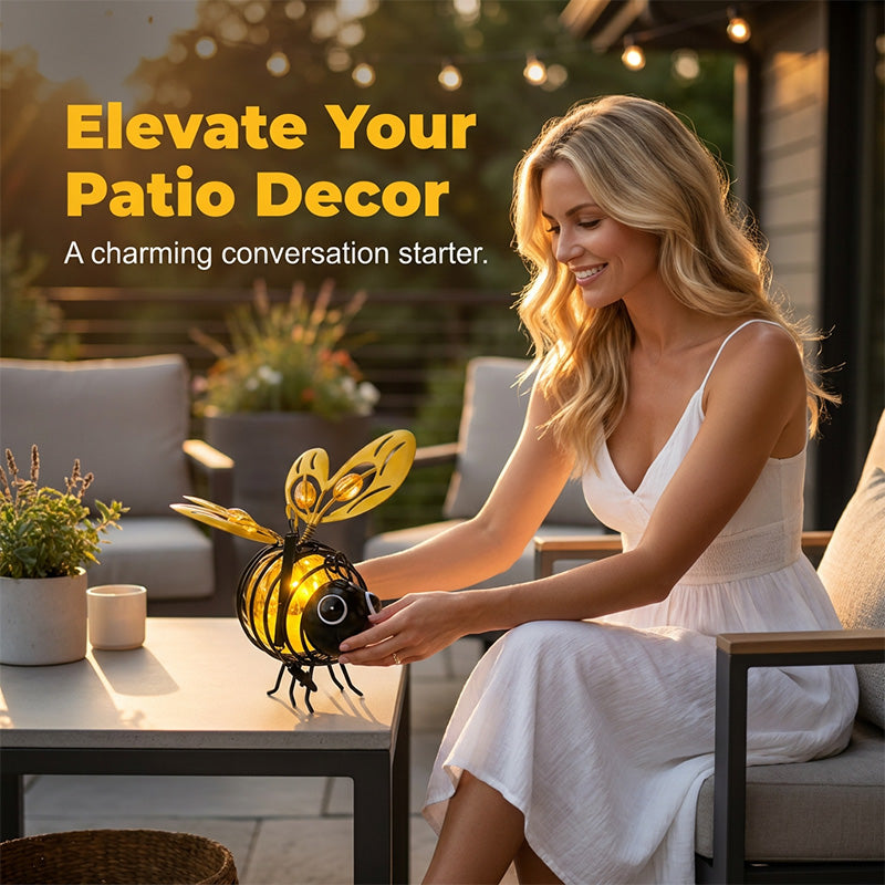 🐝 Solar Powered Hanging Bee Garden Light