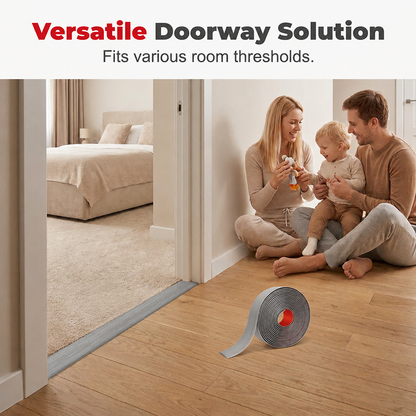 🏠 LIMITED-TIME 49% OFF! ✨ Self-Adhesive Floor Transition Strip – Flexible PVC, Peel-and-Stick, Smooth Finish 🚪